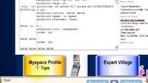 How to Create & Promote a Myspace Page : Making a Custom MySpace Layout