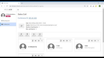 iPECS Cloud - How to manage a live call within iPECS Cloud audio conference bridge