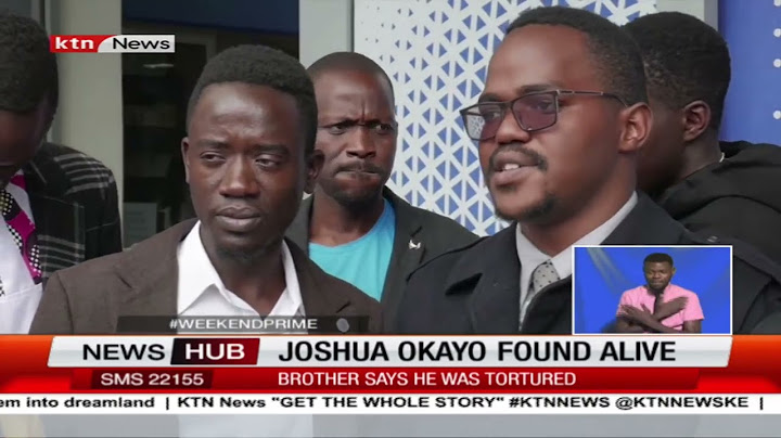 The law school president Joshua Okayo found alive