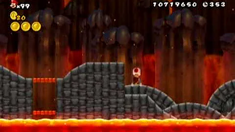 New Super Mario Bros. Wii - World 8-2 (All Star Coins)