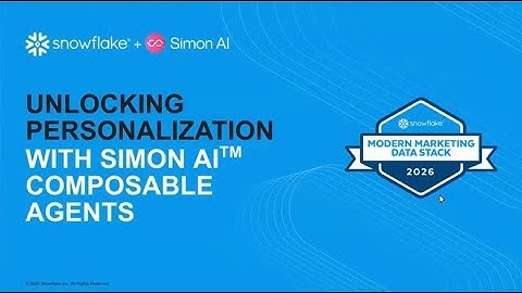 Unlocking personalization with Simon AI Composable Agents powered by Snowflake Cortex AI