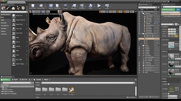 Realtime White Rhino (Unreal Engine 4)