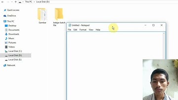 Tutorial Penggunaan Pemrograman Batch File