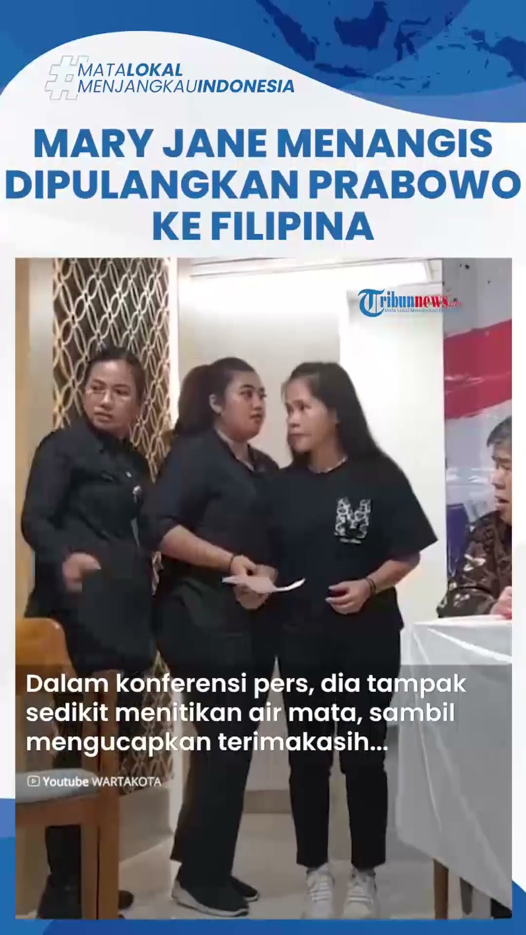 Mary Jane Menangis Ucap Terima Kasih kepada Prabowo dan Yusril sebelum Dipulangkan ke Filipina