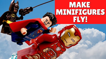How To Make Minifigures Fly for FREE! | Highly Requested Masking Tutorial | Brickology Stop Motion