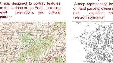 Small scale and large scale map XI geography