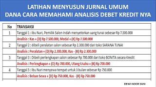 JURNAL UMUM - Latihan Soal (Studi Kasus Salon Indah) JURNAL UMUM - Latihan Soal (Studi Kasus Salon Indah)