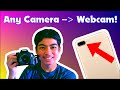 Turn Any Camera Into A Webcam For Live Streaming! How to 2022