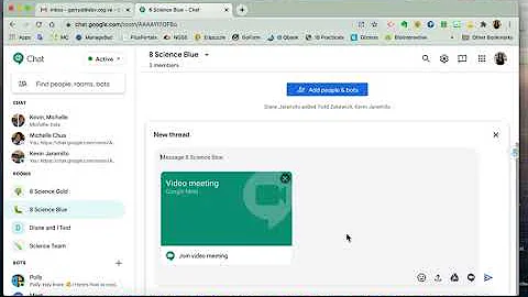 Google Chat - Creating Rooms
