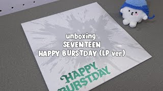 SEVENTEEN HAPPY BURSTDAY LP Vinyl Version Album Unboxing #seventeen #carat #kpop