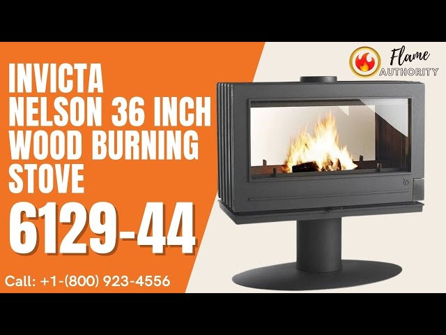 Invicta Nelson 36 Inch Wood Burning Stove 6129-44 - YouTube