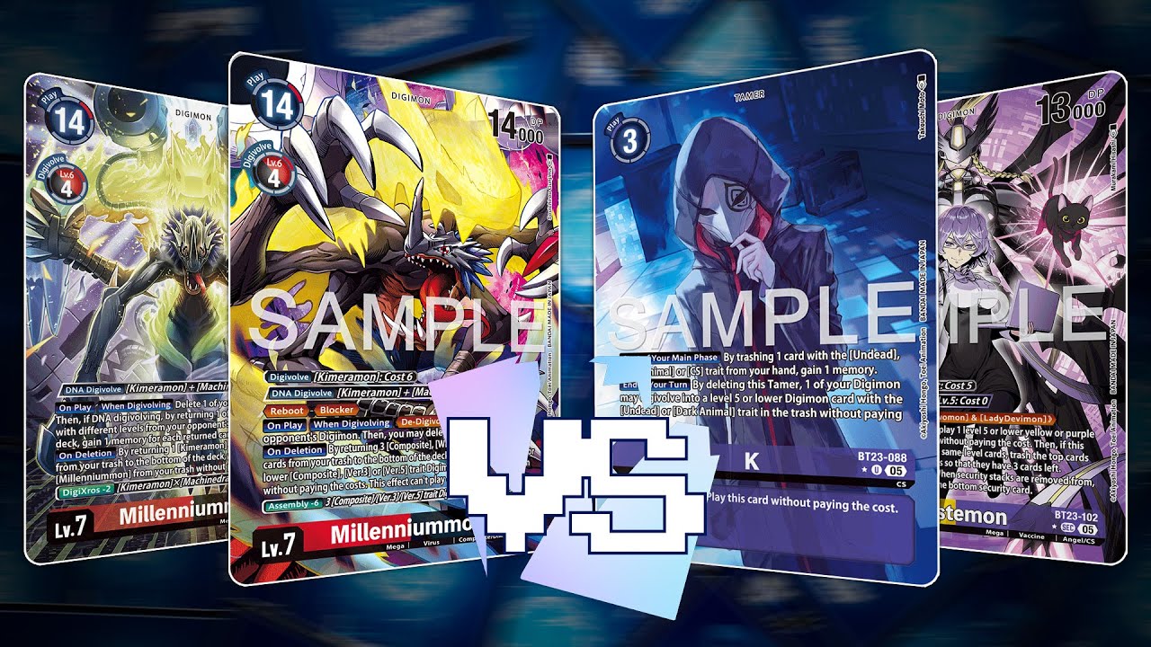 Миллениуммон против К и Мастемона | BT24 | Карточная игра Digimon
