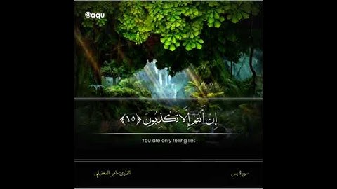 سوره يس الايه ١٣ حتي الايه ١٧