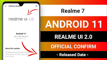 Realme 7 Realme UI 2.0 Based On Android 11 Trail Update & Stable Update Expected Rolling Out Date