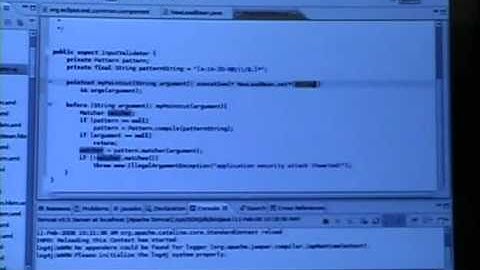 Using Aspect Oriented Programming to Prevent Application Attacks 2/6