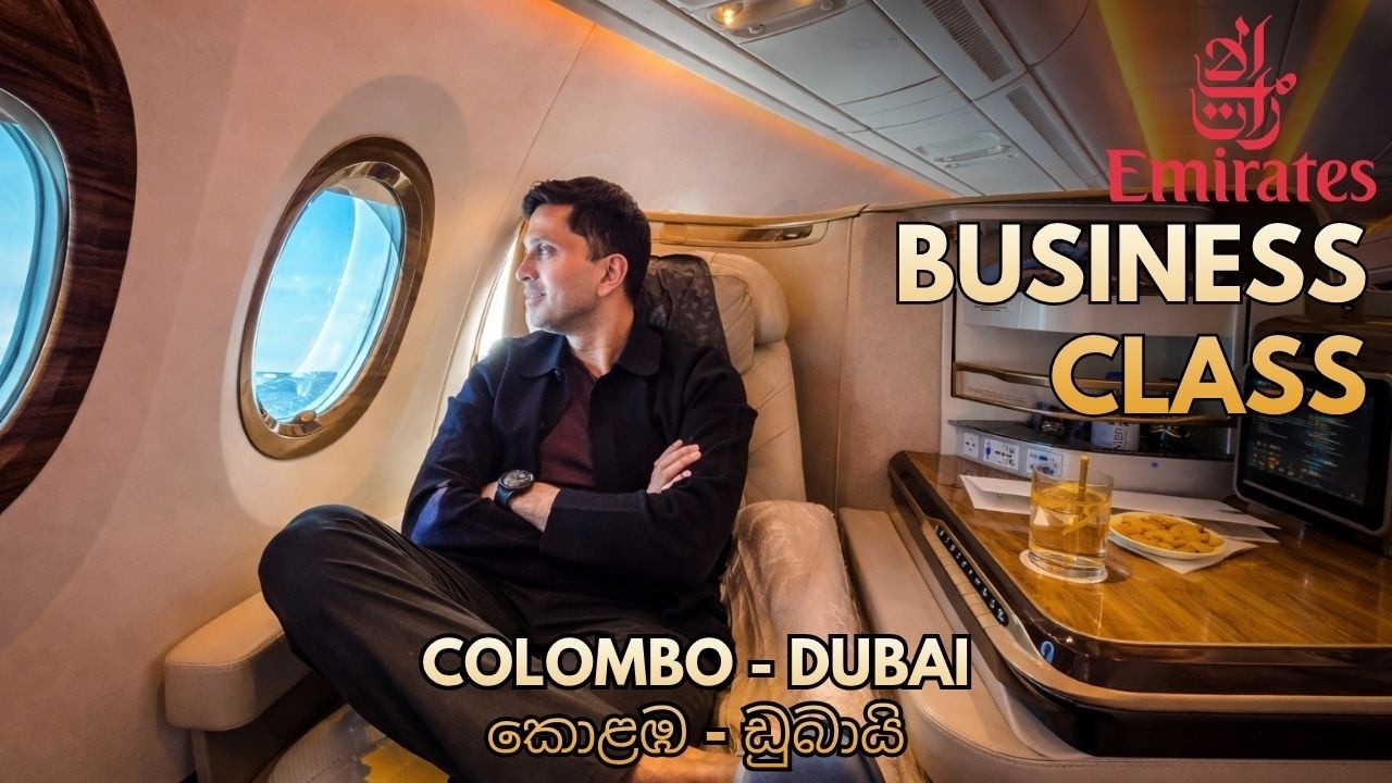 Emirates A350 Business Class from Colombo to Dubai (Full Experience)