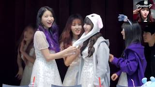 [ENG] 180513 Gfriend Fansign, Smart PB Sowon scold noisy maknaes, Fold Eunha standee