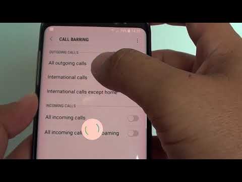 Samsung Galaxy S8: How to Setup Call Barring