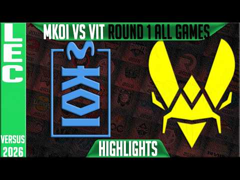 MKOI vs VIT Highlights ALL GAMES | LEC Playoffs 2026 Round 1 | Movistar KOI vs Team Vitality