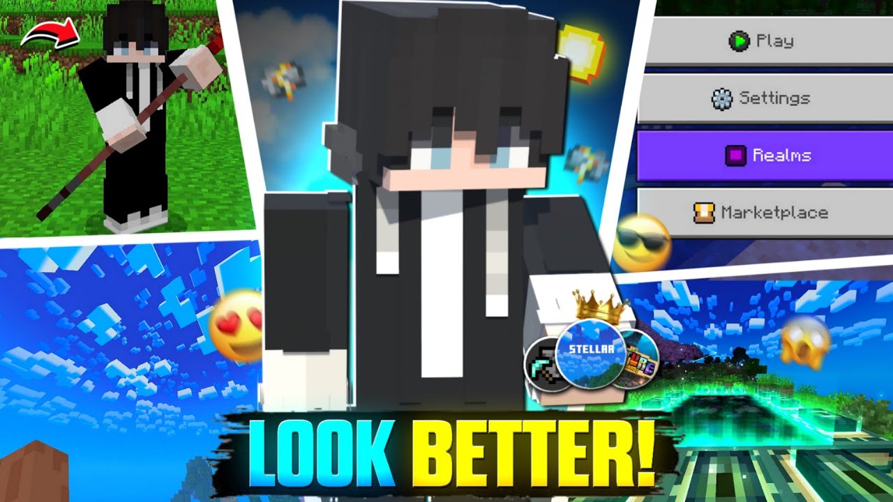 🔥TOP 3 Mods That Makes Your GAME LOOKS 10× BETTER MCPE 1.21+/Bedrock