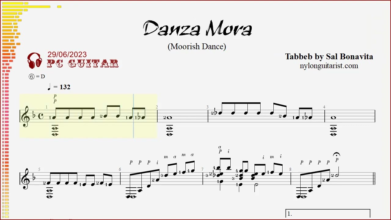 Danza Mora (flamenco),  guitar
