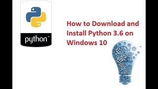 how to download and install python 3.6 on windows 10