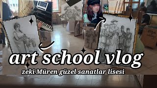 Art School Vlog Zeki Müren Güzel Sanatlar Lisesi Sınav Haftası Art Vlog