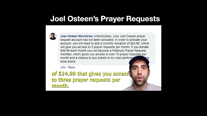 Joel Osteen's Prayer Requests