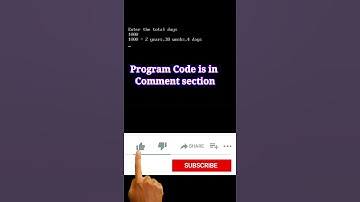 #9  𝐏𝐫𝐨𝐠𝐫𝐚𝐦 𝐏𝐫𝐢𝐧𝐭 𝐝𝐚𝐲𝐬 𝐭𝐨 𝐘𝐞𝐚𝐫𝐬, 𝐖𝐞𝐞𝐤𝐬, 𝐃𝐚𝐲𝐬 𝐢𝐧 𝐂 𝐩𝐫𝐨𝐠𝐫𝐚𝐦𝐦𝐢𝐧𝐠 𝐥𝐚𝐧𝐠𝐮𝐚𝐠𝐞 | 𝐓𝐮𝐫𝐛𝐨 𝐂++ | 𝐂𝐨𝐝𝐢𝐧𝐠 | 𝐬𝐡𝐨𝐫𝐭𝐬