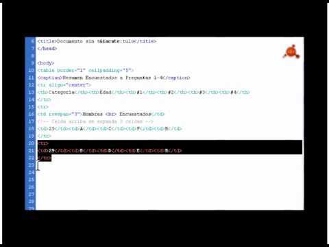 10.- Curso XHTML: Fundamentales trabajo con tablas 2