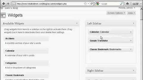 Video - How to Use WordPress Widgets in The Sidebar | Wordpress.com-appz.info
