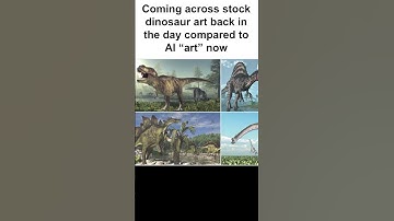 Coming across Dinosaur AI "Art" compared to Stock Dinosaurs | Featuring Chowder