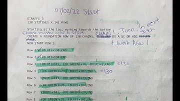 How to Start a Graphghan - Reading the Pattern, Count Foundation Chain