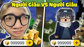 KHANGG DÙNG 10.000 GCUBE ĐẠI CHIẾN VỚI NGƯỜI GIÀU TRONG BEDWARS BLOCKMAN GO 1 VS 4 VÀ CÁI KẾT