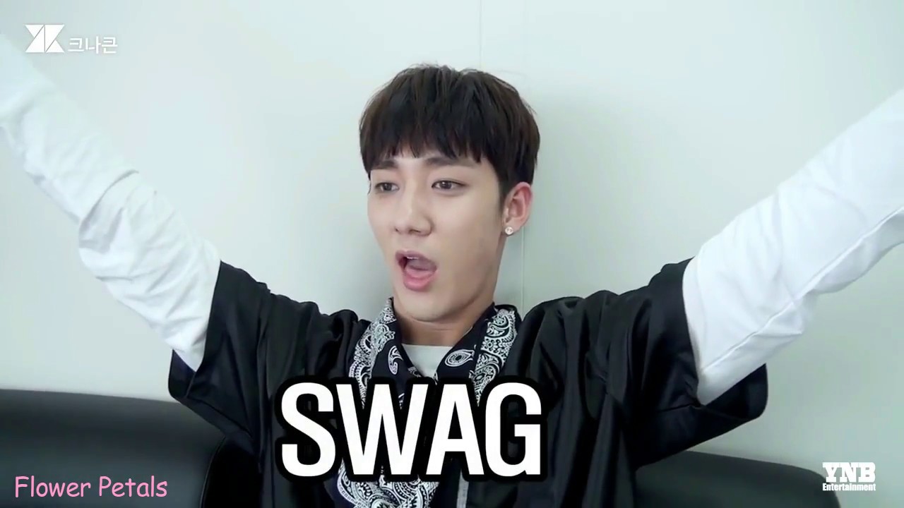 KNK - BACK AGAIN but when they say "BACK AGAIN" a weird Jihun appears