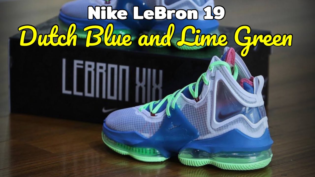 Nike LeBron 19 Easter Grade School Lifestyle Shoes Blue Purple