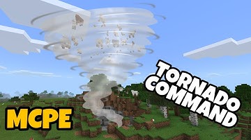 How to Spawn a TORNADO using Commands in Minecraft PE!!!