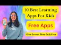 Best educational apps for kids  free learning apps  award winning apps  androidios  useful apps