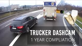 Trucker Dashcam # 1 Year anniversary // Best of compilation