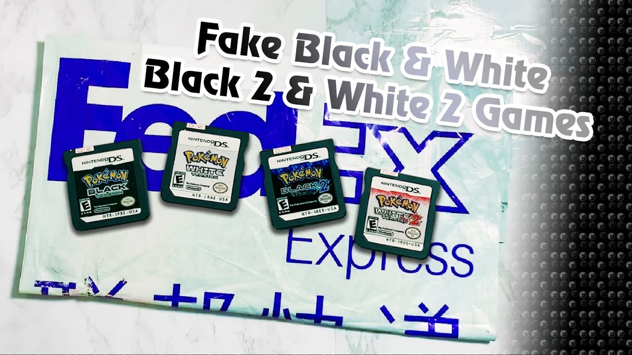 How To Spot A Fake Pokemon Black White Black 2 White 2 Nintendo Ds Game Cartridge Youtube