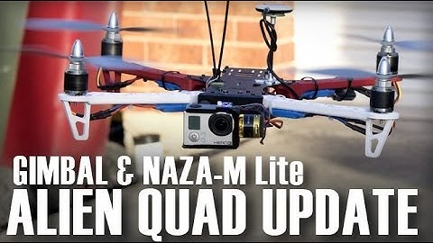X-500 Alien Quadcopter & Brushless Gimbal Final Test - Naza-M Lite