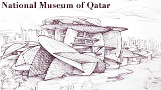 National Museum of Qatar, Doha - pen drawing sounds ASMR