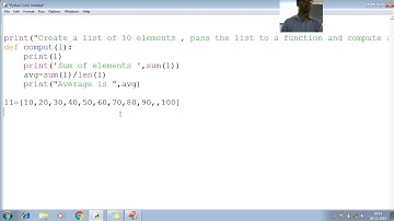 80 Python List as Parameter to Function Program Python Programming Tutorial for Beginner to Advance
