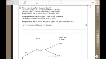 WJEC GCSE Maths Intermediate Unit 1 : Tree diagram - decimals