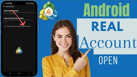 How To Open A Real Account On MetaTrader 4 Android | Open A Real Account On MetaTrader