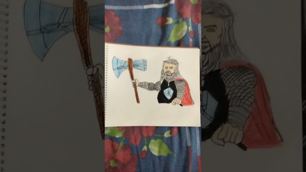 Endgame fat Thor drawing 🔥
