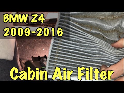 Replacing Cabin Air Filter on BMW Z4 e89 2009-2016