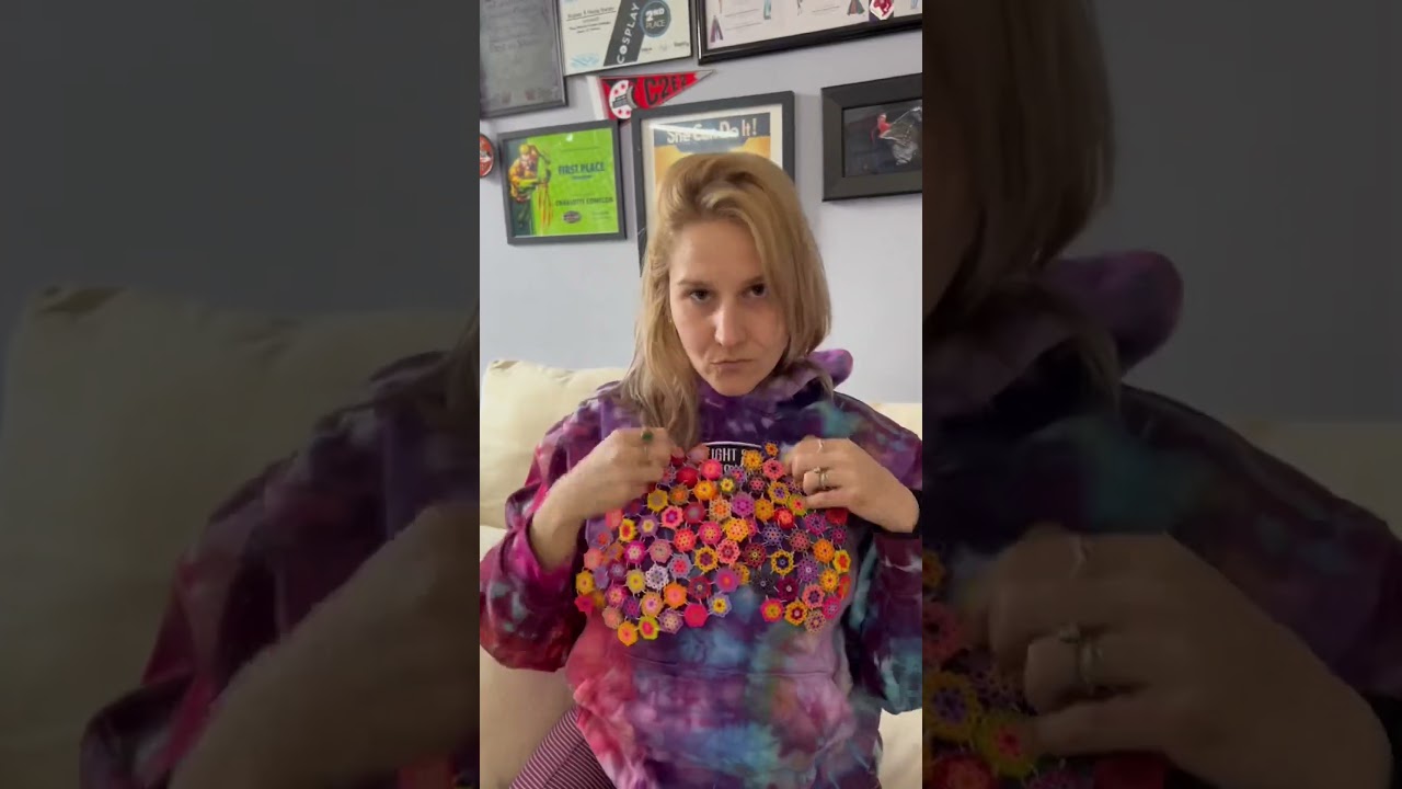 Making my y2k dreams come true with perler beads and jump rings! 4 months in 4 minutes 💖🌸🌈 #diy