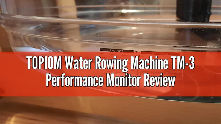 TOPIOM Water Rowing Machine TM-3 Performance Monitor Review