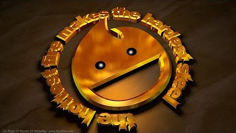 part 2 cara membuat logo 3D (di blender)